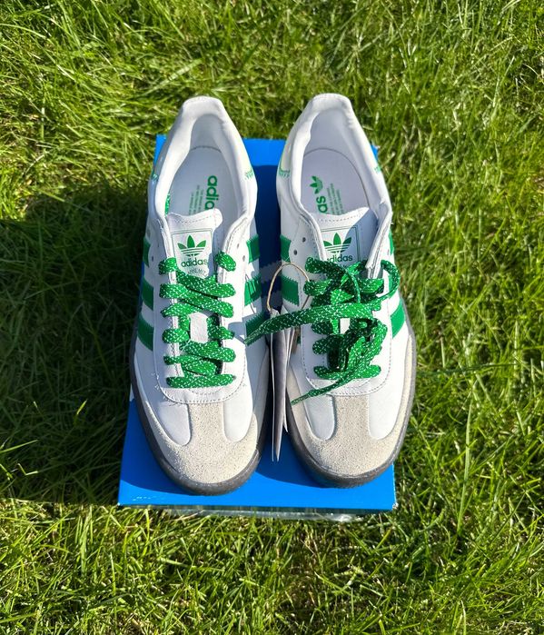 adidas SAMBAE White/Green r. 39 1/3 – nowe + pudełko