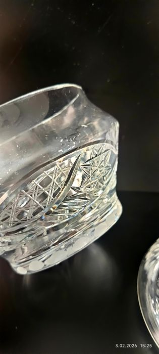 Kryształowa bomboniera PRL