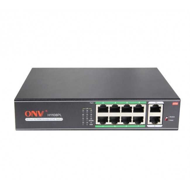8 канальный POE коммутатор для ip камер PoE Switch ONV-H1108PSD