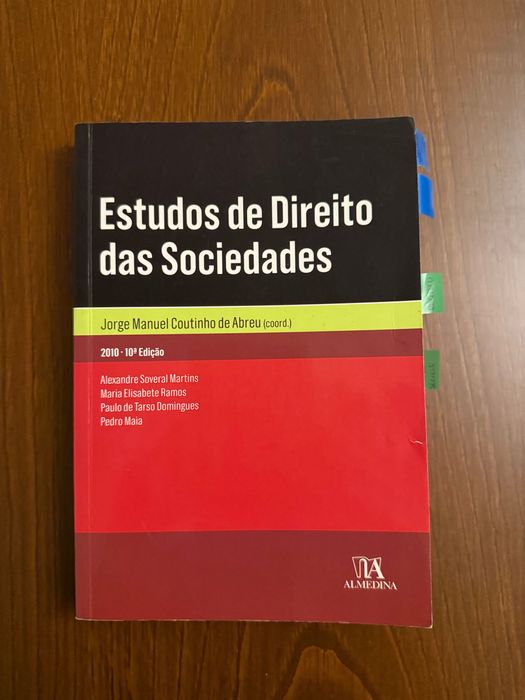 Livro Estudo de Direito das Sociedades