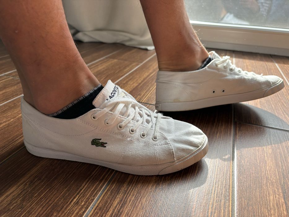 Tenisowki biale meskie Lacoste