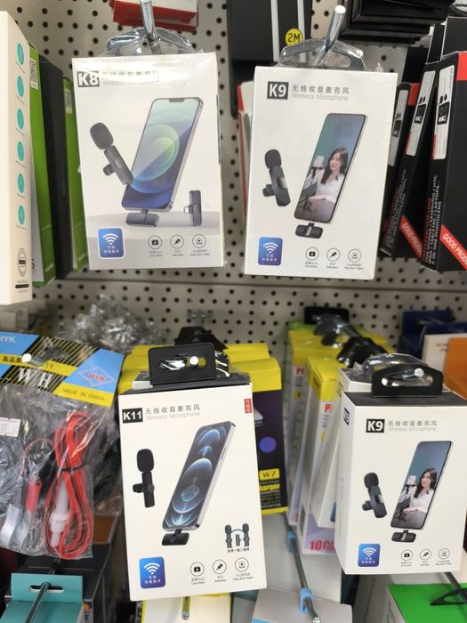 Микрофон петличный для блогеров К8, К9, К11 для iPhone и Android