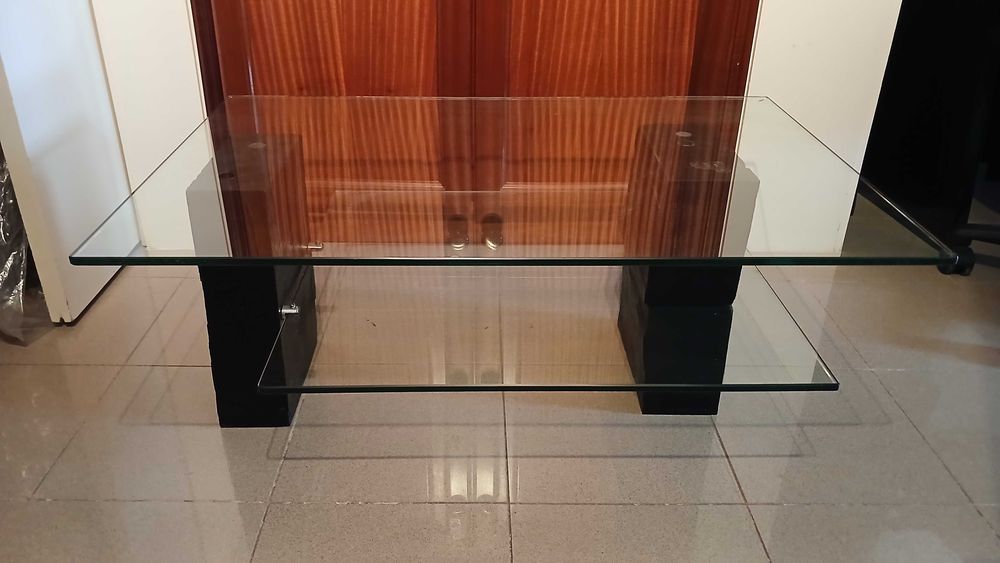 Vendo estante e mesa de sala em ardósia