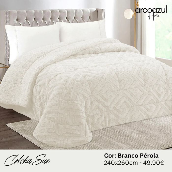 Colcha Suez  2 cores - 240x260cm - Casal By Arcoazul