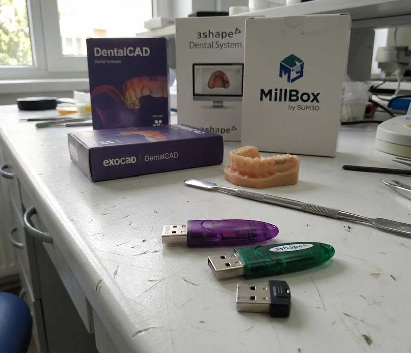 Dental Pendrive Dongle Exocad, 3Shape, MillBox – Zestaw CAD/CAM