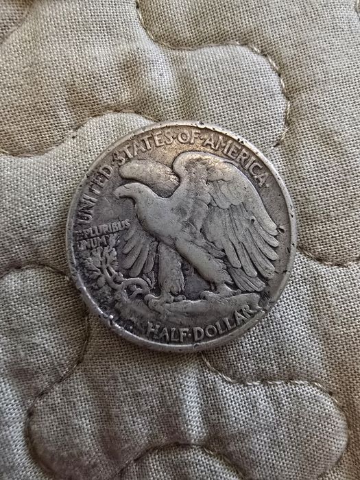 Vendo Moeda de Prata EUA 1/2 Dollar 1943 Walking Liberty
