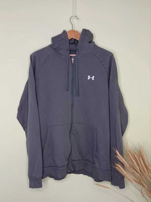 Szara bluza z kapturem męska marki Under Armour Rozmiar XXL