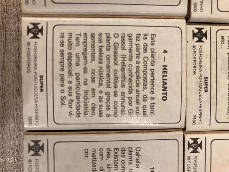 Conjunto de Caixas de Fosforos com Flores