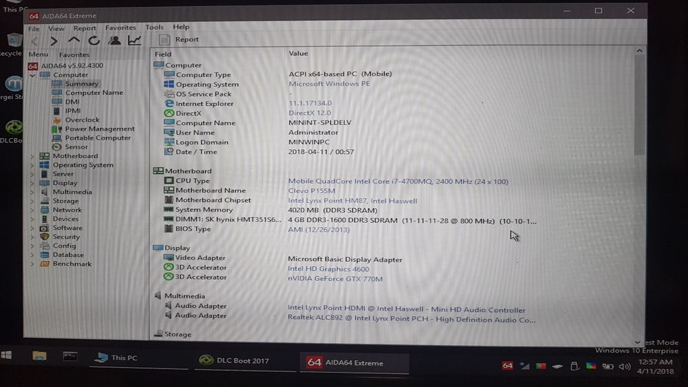 peças, Clevo p150sm , i7-4700MQ