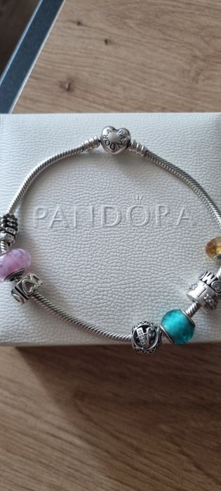 Bransoletka Pandora r. 21 cm bez charmsów