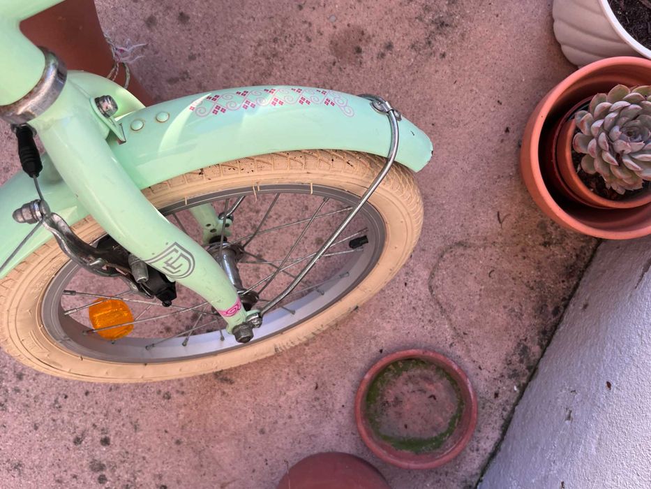 Bicicleta Infantil Legrand 16’’ com Cesto – Verde Menta