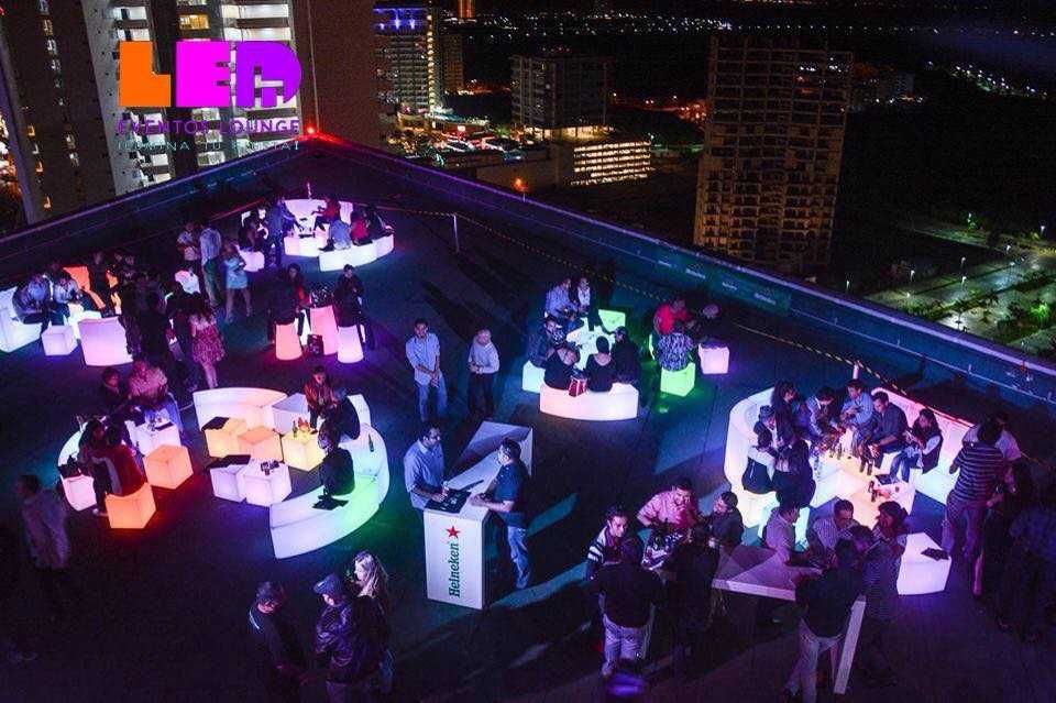 Mobiliario led para eventos