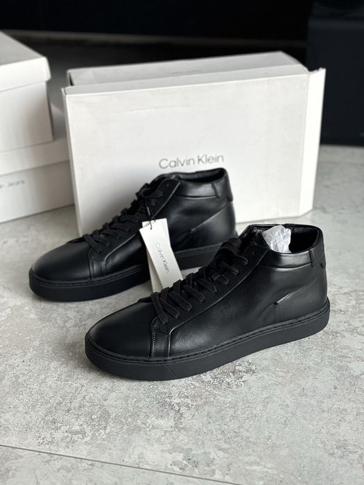 Чоловічі шкіряні черевики  Calvin Klein, розм 45 нові Мужские кожаные ботинки