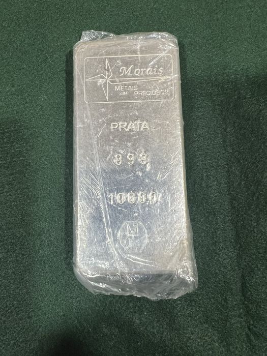 Barra prata fina 999 1kilo morais