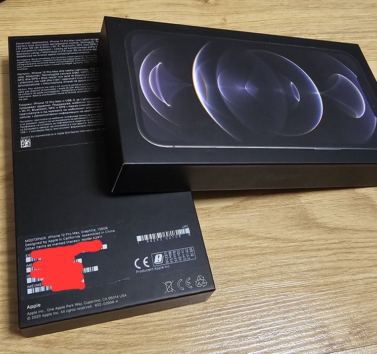 iPhone 12 Pro Max 128GB grafitowy Zestaw Stan idealny