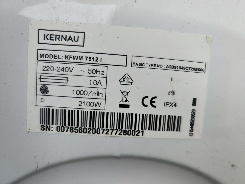 Części do pralki Kernau KFWM-7512 I