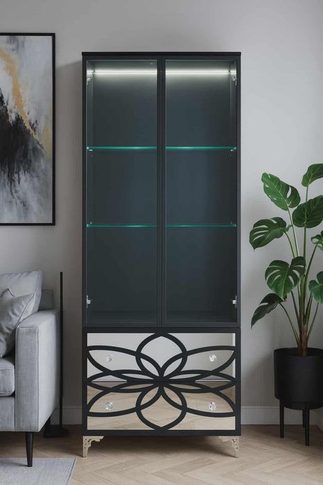 Witryna na alkohol, szafa, barek, wysoki połysk