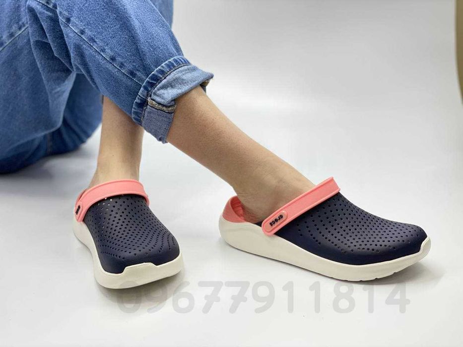 Женские сабо крокс лайт райд Crocs LiteRide navy/melon и др расцветки