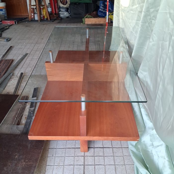 Mesa apoio com vidro