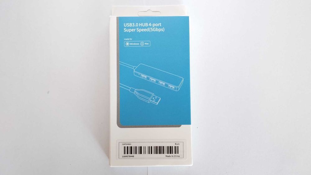 NOVO - HUB USB 3.0 Compacto de 4 portas