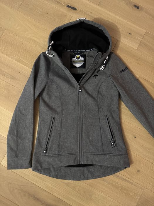 Kurtka przejściowa Schmuddelwedda szary melanż r. S, nowa