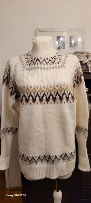 Nowy z metką piękny ciepły sweter Medicine r. XL