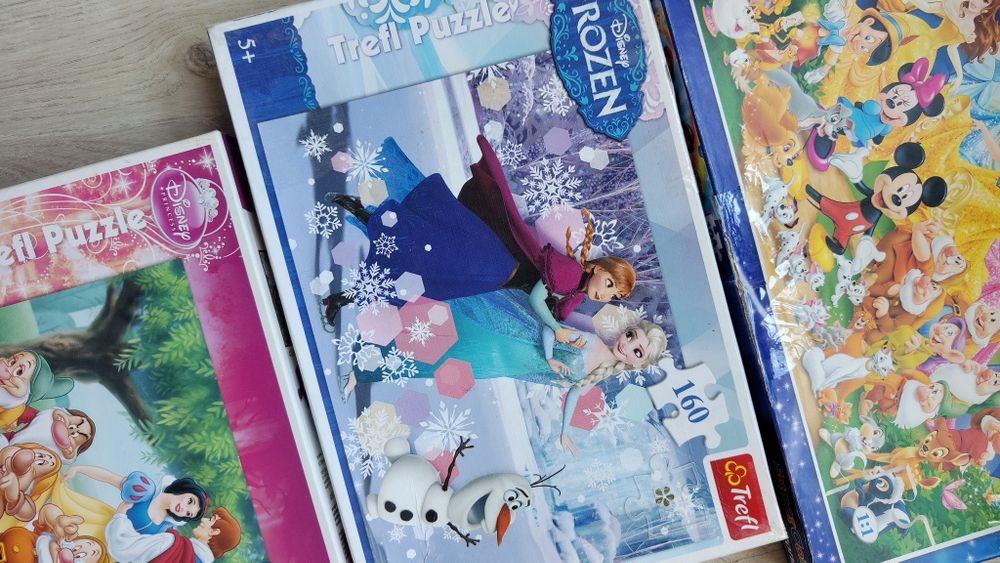 Пазлы набор лот Анна и Эльза Белоснежка спящая красавица Дисней Disney