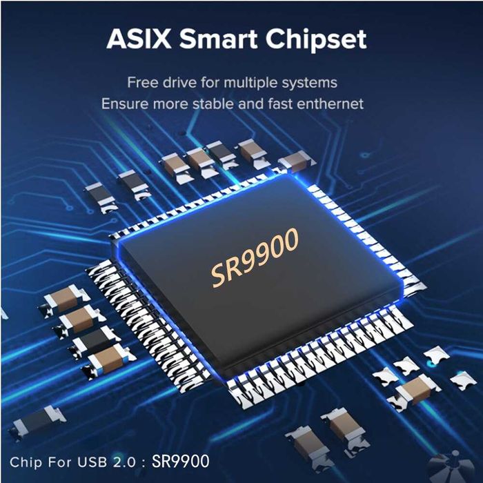 Сетевая карта USB переходник Lan ЮСБ 2.0 100 Мбит/с RJ45 интернет ПК