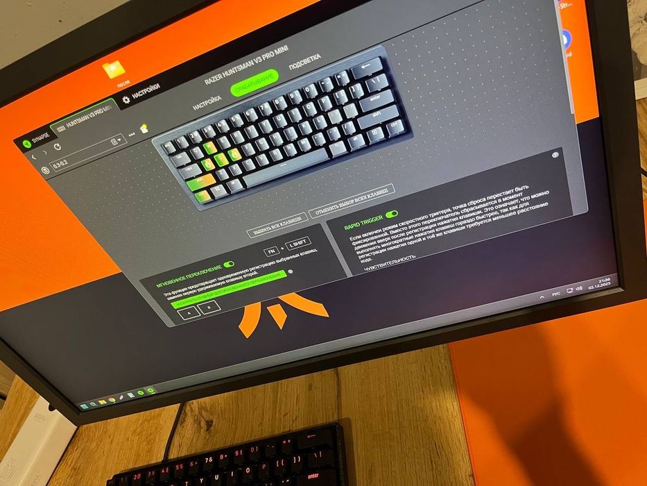На гарантії Клавіатура razer huntsman v3 pro mini