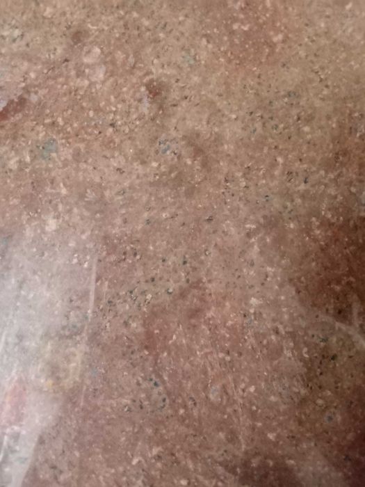 MAIS BARATA - Pedra granito rosa de forma oval boa para mesa ou ilha