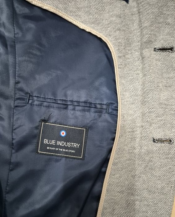 BLUE INDUSTRY roz. 48 M męski blazer marynarka bawełniana