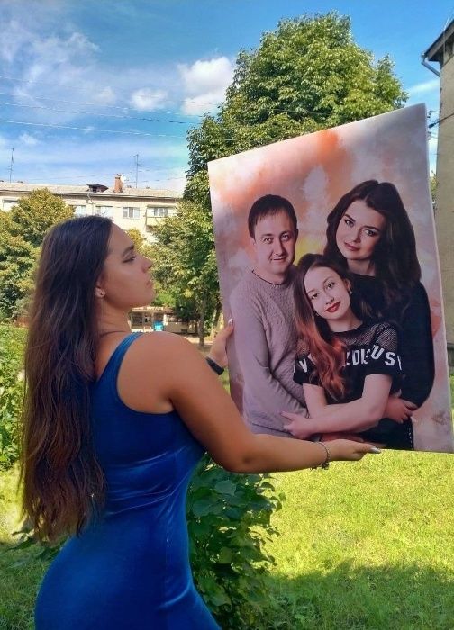 Без предоплаты. Дрим Арт. Картина на заказ. Подарок. Портрет на холсте