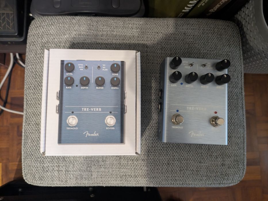 Pedal Fender Tre-Verb tremolo e reverb
