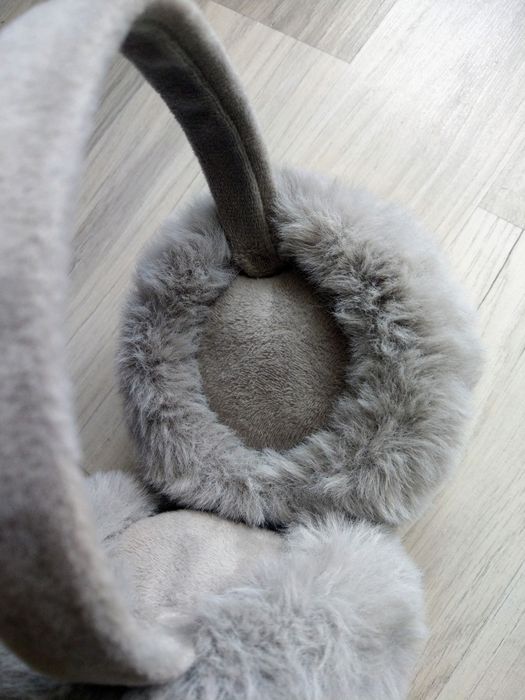 Mega duże puchate włochate futerkowe nauszniki