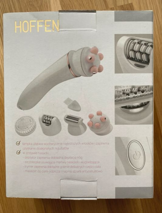 Depilator damski 4w1, depilator, trymer, masażer, szczoteczka