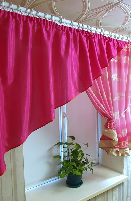 Штора занавеска тюль на кухню ламбрекен