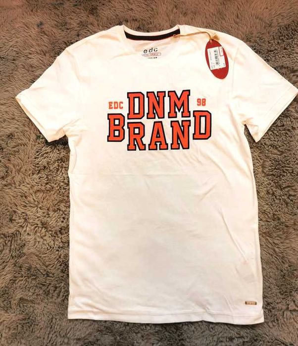 Edc Męska koszulka z nadrukiem Rozm. M Bawełniany t-shirt DNM BRAND
