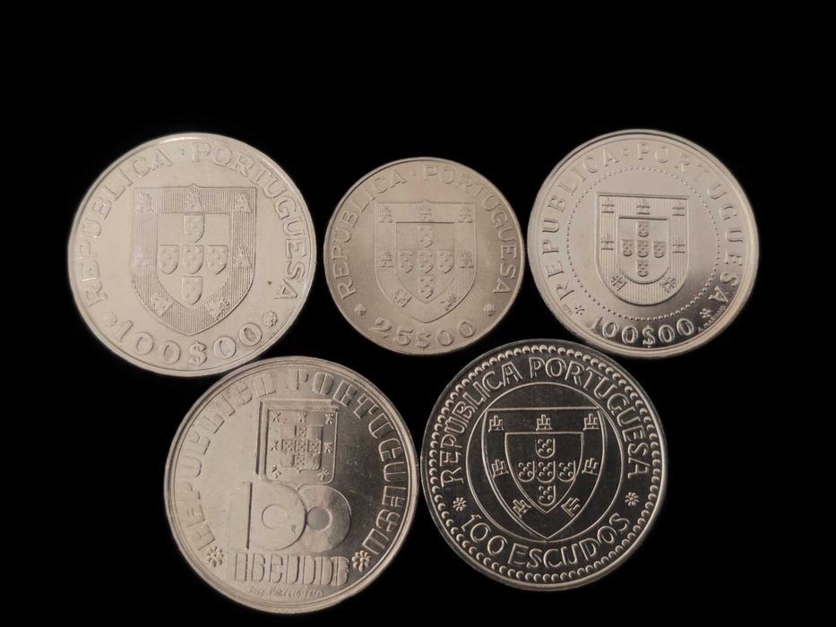 5 moedas de 100$ + 25$ Comemorativas - (Conjunto 4€) #10