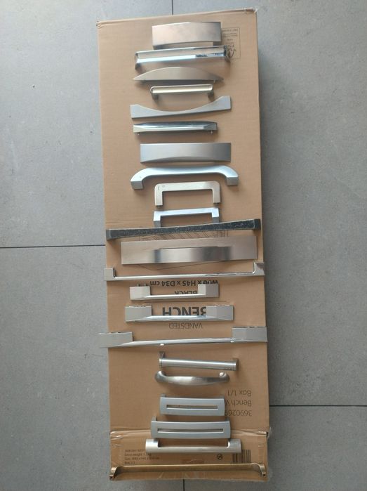 Uchwyt meblowy pojedynczych stal chrom reling gałka