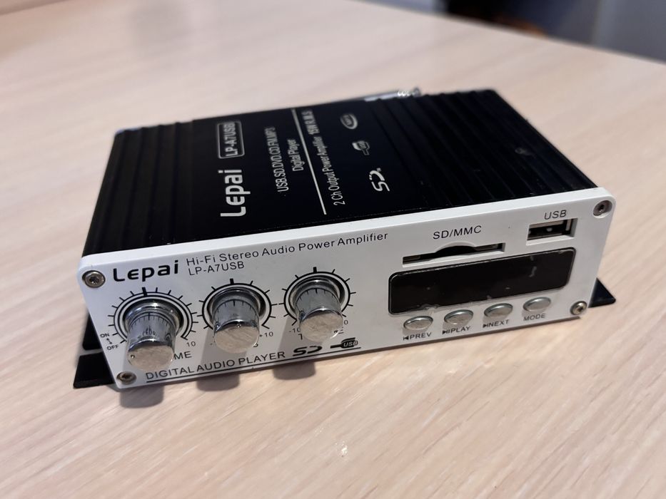 Підсилювач звуку Lepai LP-A7USB 15 Вт RMS