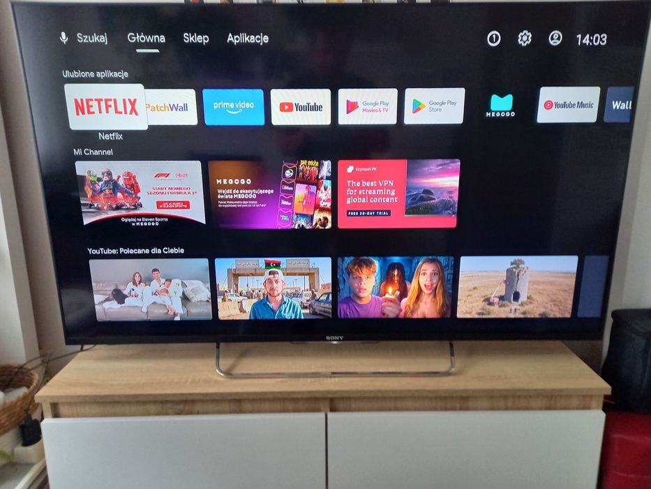 Telewizor SONY 55 cali Wi-Fi YouTube Netflix