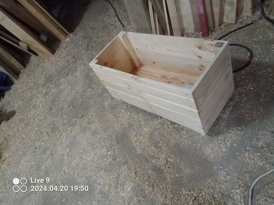 Duża Donica Drewniana – Balkon / Taras / Ogród
