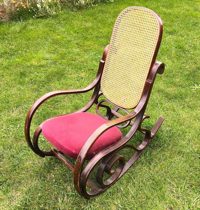 Stary Fotel Bujany | Drewniany | Na Płozach | Wysyłka