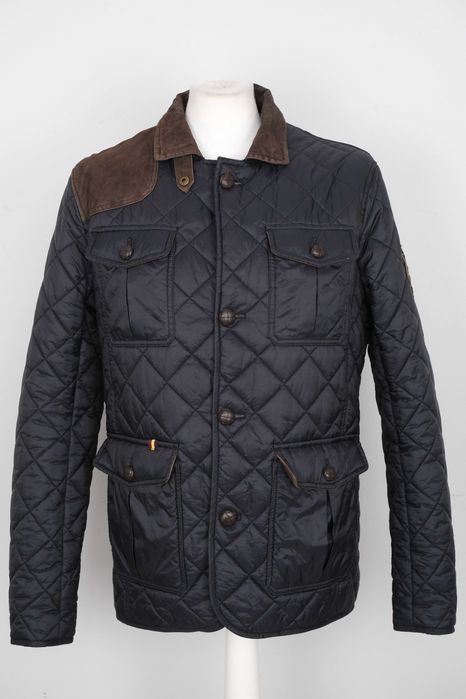 Morris philip quiled jacket navy pikowana męska kurtka r M
