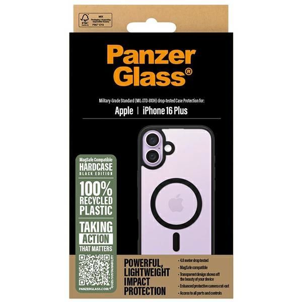 PanzerGlass HardCase iPhone 16 Plus 6.7"czarny/black MagSafe 1303