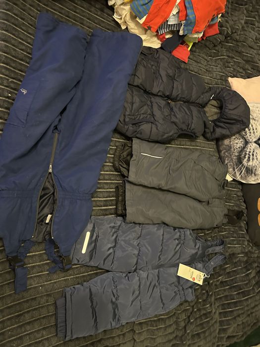 Spodnie narciarskie i bezrekawnik