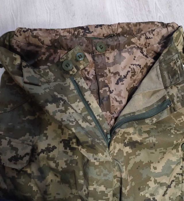 2в1 нові штани військові з утеплювачем - піксель, розмір 52