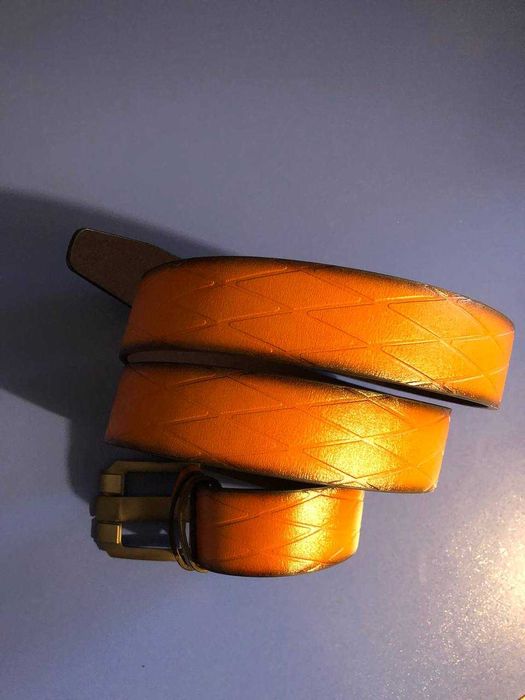 Рудий ремінь натуральна шкіра стиль DOLCE&GABBANA