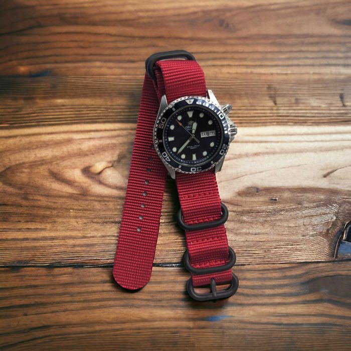 Pasek do zegarka Orient Mako Ray 22 mm Nato Zulu Strong PVD Premium