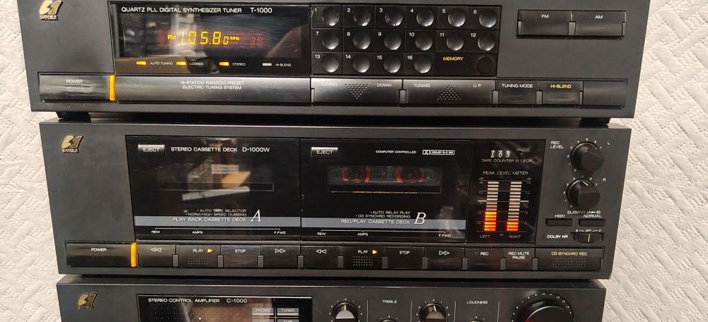 Potężna wieża SANSUI B-1000. Vintage stereo